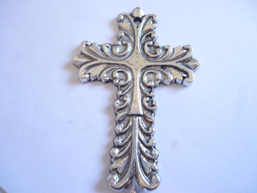 (image for) Cross Large antique silver #MP2